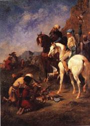 Eugene Fromentin Falcon Hunting in Algeria;The Quarry china oil painting image